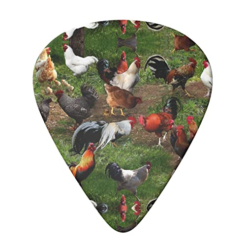 Farm Animal Lot de 6 médiators pour guitare acoustique, guitare électrique, basse, ukulélé – fins, moyens et épais. - Les Beatles, Paul McCartney, John Lennon, RIngo Starr, George Harrison Farm Animal Lot de 6 médiators pour guitare acoustique, guitare électrique, basse, ukulélé – fins, moyens et épais. – Image 4