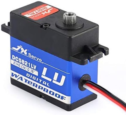 JX Servo DC5821LV Full Waterproof IP67 22kg 0.16sec Metal Gear For 1/8 1/10 Scaler Buggy Crawler TRAXXAS RC4WD TRX- SCX104 D90 RC Car