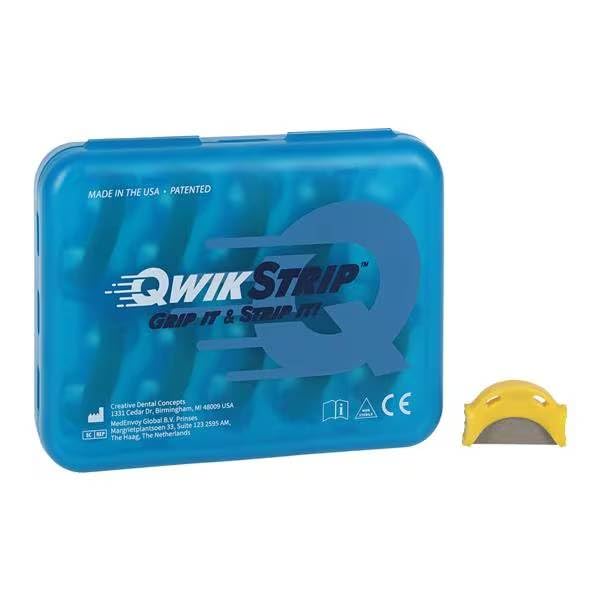 QSDS-SF Abrasive Finishing Strips Double Sided Superfine Grit Yellow 10/Pk