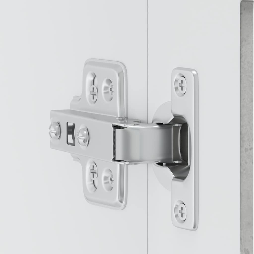 Pensile da Cucina Grigio Cemento 60x31x60 cm con Anta in Vetro | Mobiletto sospeso salvaspazio per la cucina e zona pranzo, ideale per organizzare stoviglie e piccoli elettrodomestici.