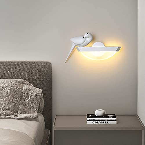 Iluminación de pared LED de pájaro con aplique moderno para dormitorio 4