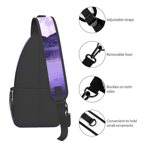 Bolso Pecho Morado Supermoon Crossbody para Senderismo miniatura 5