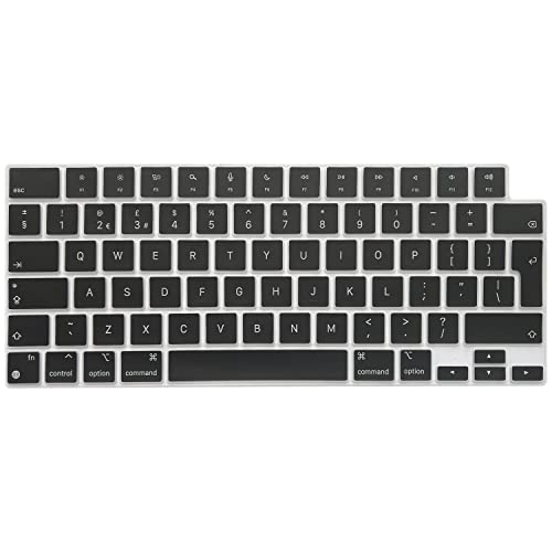MiNGFi Protection Clavier Silicone Anglais QWERTY pour MacBook Pro/Max 14/16