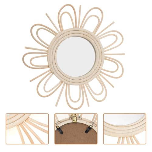 Miroir rotin tressé pour salon et chambre créant une ambiance artistique - 5