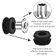 Yuehuabao M6 Motorrad Gummitüllen 20 Stück Peugeot Verkleidungsschrauben Gummimuttern Kit Draußen Motorcycle Rubber Grommets Verkleidungen Windschild Ersatzzubehör Verkleidung Schrauben