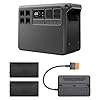 DJI Power 2000 tragbare Powerstation, 2048 Wh LFP-Akku, 3000 W Ausgangsleistung, in 45 Min. von 0% auf 80%, kompakte Größe, 400W flexibles Solarpanel, Wohnmobile, Generator für den Hausgebrauch