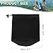 PATIKIL Stuff Sack, 9 x 16 Inch Waterproof Outdoor Storage Sack Portable Drawstring Dust Flap Bag Lightweight Sleeping Bag for Camping Hiking Travel, Black