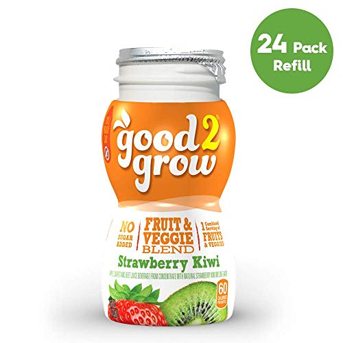 good2grow Strawberry Kiwi Juice Refill, 24-pack of 6-Ounce BPA-Free Juice Bottles, Non-GMO