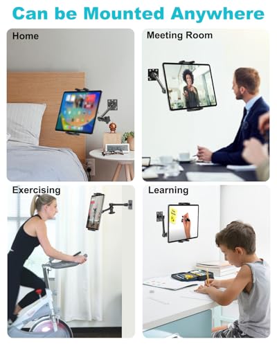 Soporte de pared de metal para tableta base robusta de alta durabilidad para iPad Mini y Air 2