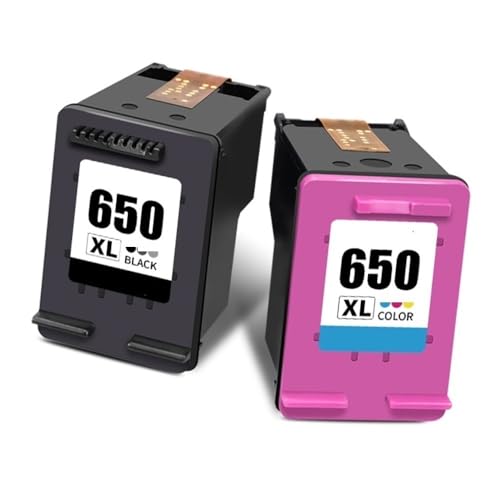 Cartouches d'encre 650XL lot haute capacité noir et couleur pour Deskjet 2645 4518