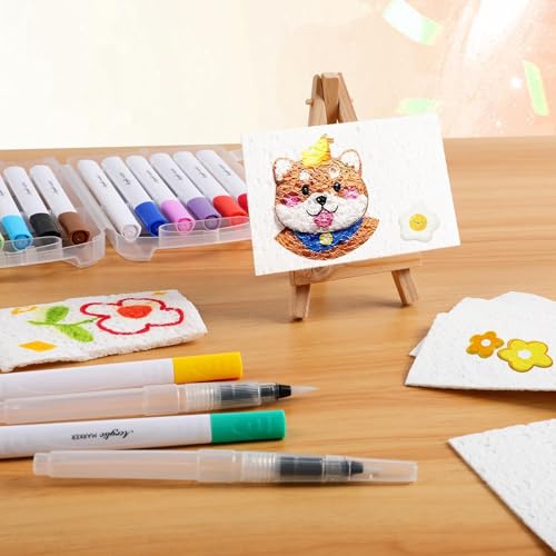 Image of BIRDWARE 3D Squeezing Drawing Canvas for kids, 3D Art Kit - Aqua Puffs Princesses & Unicorns, Mess-Free Painting Craft for Kids, DIY Colour & Inflate Activity, Travel Toys & Creative Gifts for Girls & Boys Ages 4, 5, 6, 7, 8, 9, 10 (60 Pc + 12 Sketchpen + 1 Water Brush)