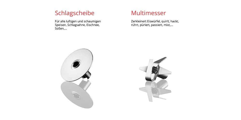 ESGE Zauberstab M 160 G Gourmet 90610 Stabmixer, Pürierstab, 2 Stufen bis 15.000 U/Min, ergonomischer Griff, langlebiger, robuster Motor, inkl. Zubehör, 160W, Made in Switzerland