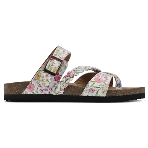Image of White Mountain Women's Hazy Braided Footbed Sandal