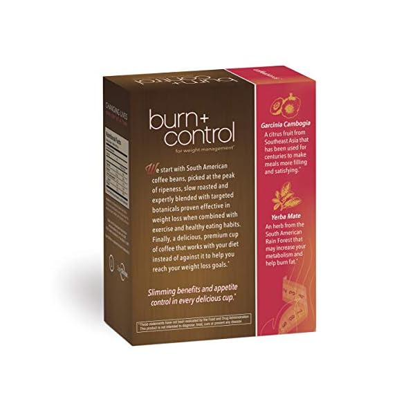 Javita Burn + Control Instant Coffee - Weight Management Herbs, Contains Garcinia Cambogia & Yerba Mate, Slimming Coffee with Help of Exercise, Keto Coffee, Dieters Drink, 24 (4.55g) Sticks