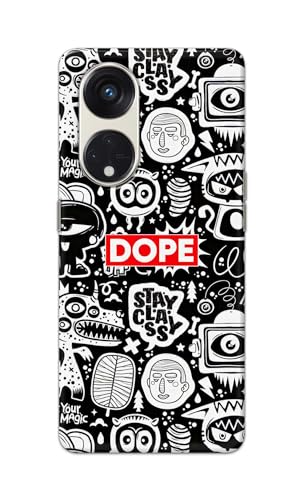 Image of Printed Hard Back Cover Case for Oppo Reno8 T 5G | Reno 8T 5G Back Cover (Mixed Cartoons) -1111