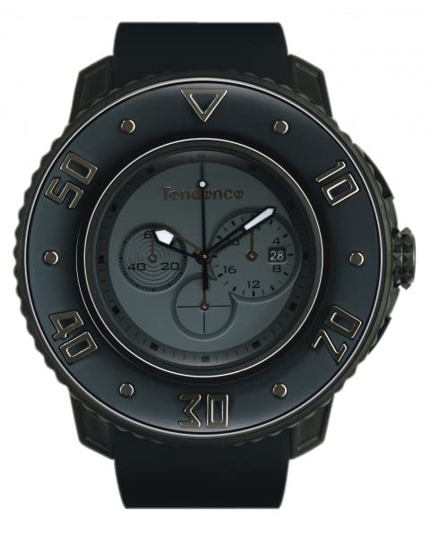 Tendence Taschenuhr Kette 02106002, grau, 50MM, Streifen