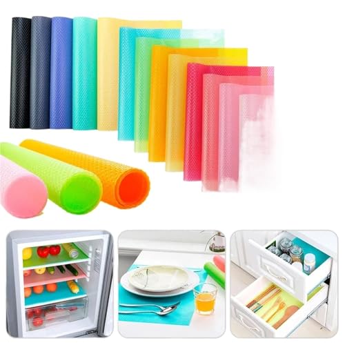 Sets de table imperméables en silicone gris tapis de tiroir réutilisable antidérapant - 3