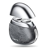 【2026改良型】METZ (メッツ) シェーバー 小型 ひげそり 電動シェーバー メンズ 電気シェーバー 髭剃り 電動 しぇーばー 男性 回転式 コンパクト トラベル 旅行用 持ち運び 超軽量 携帯 type-c充電式 IPX7防水 敏感肌用 乾湿両用 出張 車内常備 彼氏 誕生日 プレゼント (グレー)