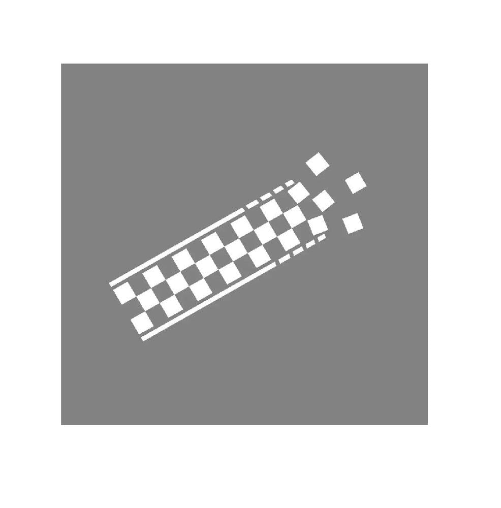 Car Roof Sticker Checkered Racing Graphics Decal for Mini Cooper(Glossy White,160x52cm)