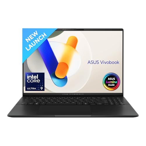 Image of ASUS Vivobook S 16 OLED, Intel Core Ultra 9 185H, Built-in AI, 16.0-inch 3.2K OLED 120Hz,Thin & Light Laptop,Intel Arc(16GB /1TB SSD /Win11 /Office 2021 /Backlit /75WHr /Neutral Black /1.5 Kg),S5606MA-MX952W