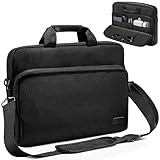 JSAUX FilpGo Extended Screen Laptop Bag, Premium Durable Travel Business Laptop Case for Notebook Tablet Monitor, Black