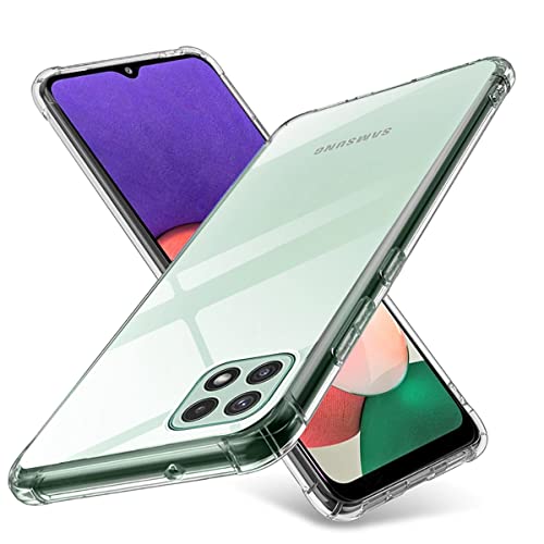 Image of Case Creation New Samsung F42 5G Premium Imported 0.3mm Crystal Clear Totu Silicone Transparent Flexible Soft Corner Protection with TPU Slim Back Case Color Cover for F42 5G
