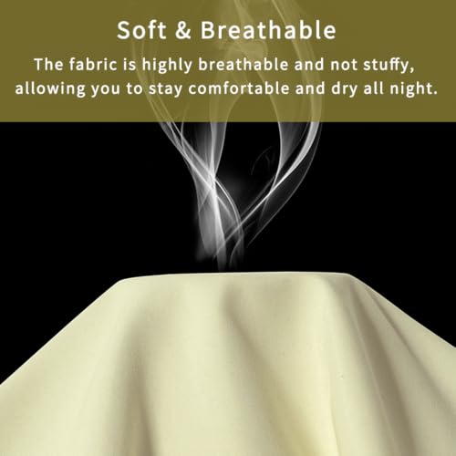 Image of King Size Zipper Pillow Cases Set of 2,Beige,20x36 Inches | Soft Comfortable, Not Shrink, Breathable Luxury