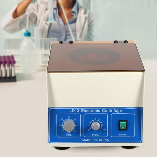 Electric Benchtop Centrifuge Machine,Laboratory Desktop Centrifuge Practice Machine,6X50Ml US Plug,4000rpm