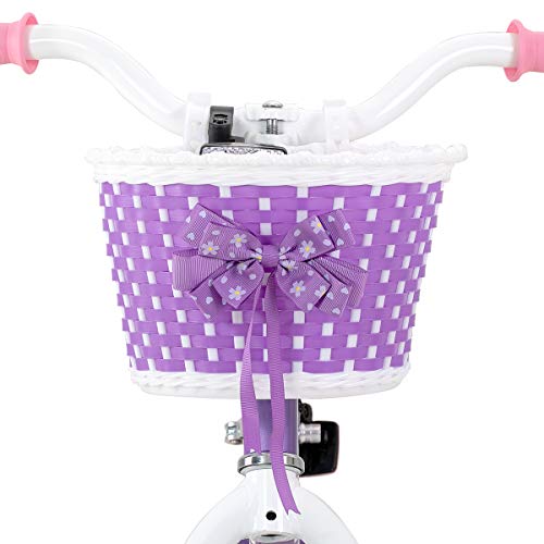 Joystar 12 Inch Girls Bike Toddler Bike For 2 3 4 Years Old Girl 12" Kids Bikes For Ages 2-4 Yr With Training Wheels And Basket Children's Bicycle In Purple #TOP7