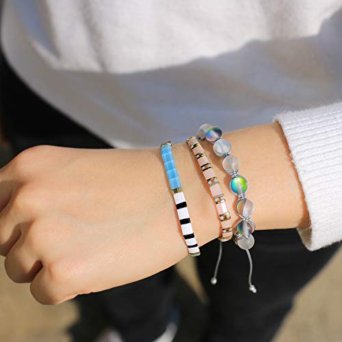 Bracelets de perles Tila multicolores Miyuki Perle tendance