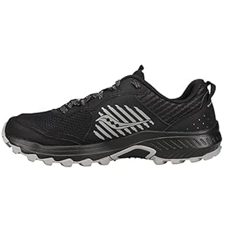 Saucony Men's Excursion TR15 Trail Running Shoe, Black/Shadow, 10