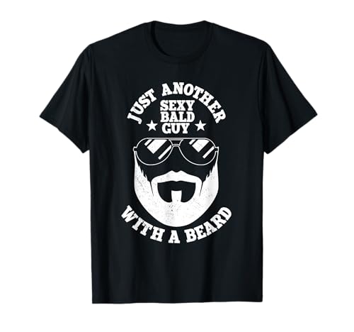 Bearded Bald Man Facial Hairs Goatees Beard Mustache T-Shirt