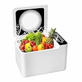 372 Ounce Fruit and Vegetable Washing Machine, Fruit Cleaner Device, Large Multipurpose Veggie Cleaning Machines, Food and Meat Purifier Device in Water for Home and Commercial (White)