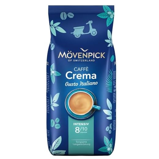 Caffè Crema GUSTO ITALIANO von Mövenpick, 8x1000g Bohnen