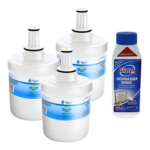 Tier1 Replacement for Samsung DA29-00003G Refrigerator Water Filter 3-Pack and DM06N Glisten Dishwasher