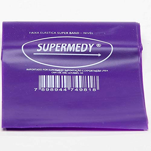 Faixa Elástica SuperBand para Exercícios de Intensidade Média Supermedy Rosa