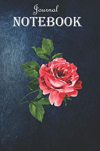 Beautiful Giant Red Flower Rose Watercolor Art Notebook Journal: Blank Lined 6x9 Unique Appreciation Gift with Beautiful Design and a Premium Matte Softcover Gift Ideas for Your Son