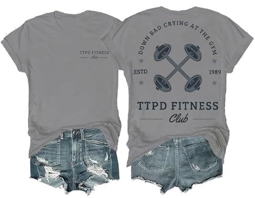 Generic Down Bad Crying at The Gym Shirt Down Bad Crying at The Gym T-Shirt Now Im Down Bad Crying at The Gym Shirt Unisex T-Shirt (Grey 3X-Large)