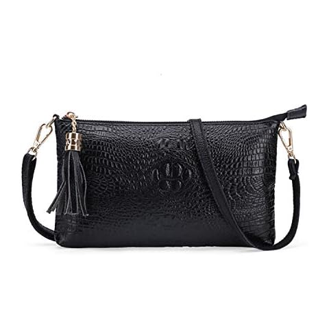 Oichy Crossbody Bags for Women Ladies PU Leather Wristlet Bags Small Cellphone Pouch Shoulder Bags Cash and Coins Clutch Purses (Black2) Cover