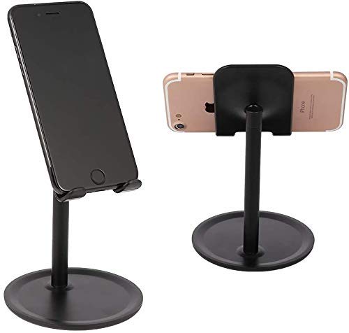 CEUTA® Mobile Table Mount Holder for Smartphones & Tablets with Adjustable Multi-Angle Stand (Black)