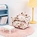 AUEAR, 1:12 Mini Wooden Sofa Arm Chair Furniture for Living Room