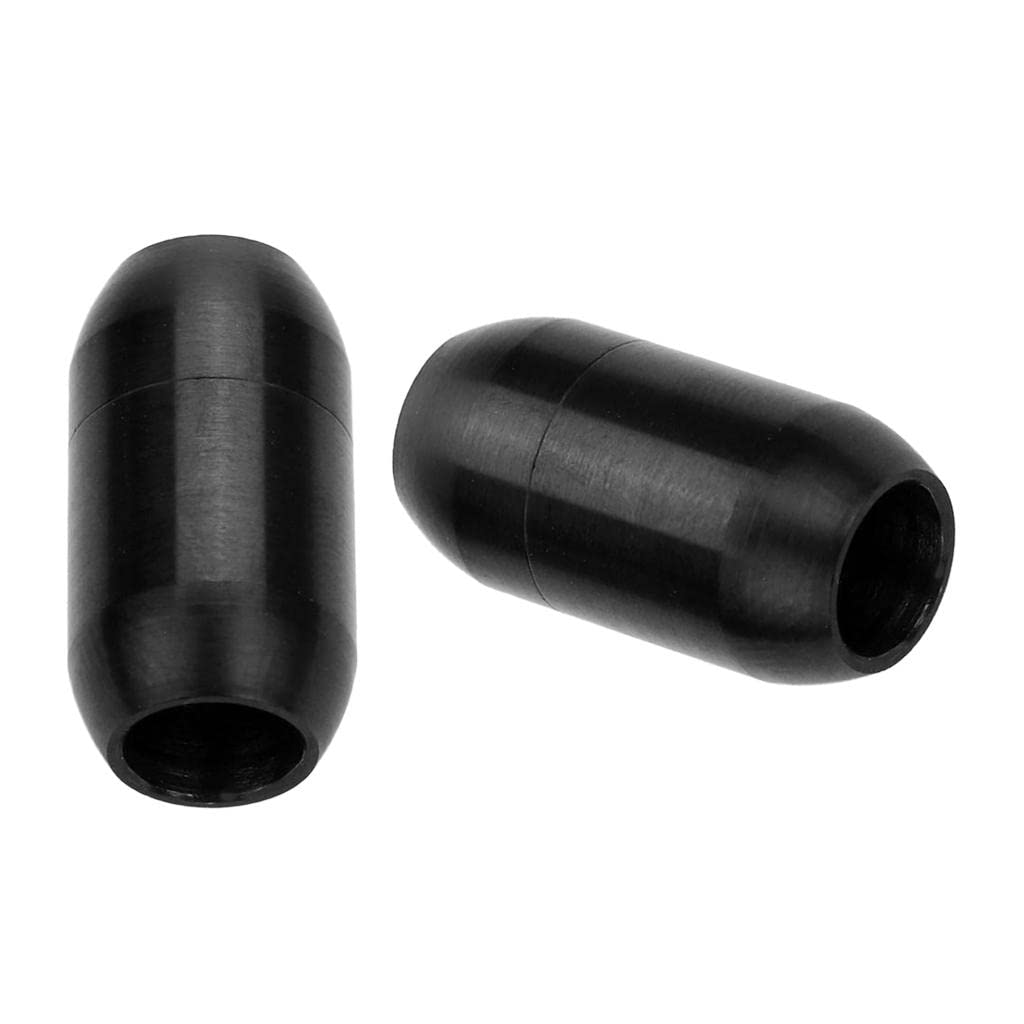 10 zestaw 2 sztuk kolumna zapięcie magnetyczne sznurek zaślepka bransoletka naszyjnik biżuteria 3 mm