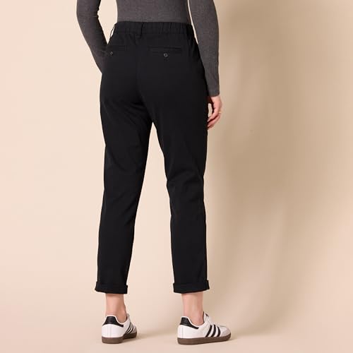 Amazon Essentials Women's High-Rise Regular-Fit Ankle-Length Tapered-Leg Khaki Pant2
