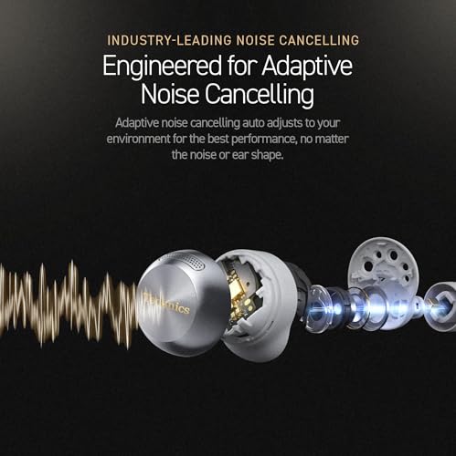 Image of Technics Reference Class HiFi Wireless Earbuds,Dolby Atmos with Head Tracking,Adaptive Noise Cancelling,3 Device Multipoint, 10-hr Battery,Wireless Charging Improved Fit -EAH-AZ100-V (Moonlight Lilac)