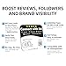 Compatible with Google Review Tap Card & Social Media Sign - Multi Business QR Code Sign NFC Plate – Connect Instagram, Facebook, Website & More – No App/Fees – Acrylic Display with Adhesive & Stand