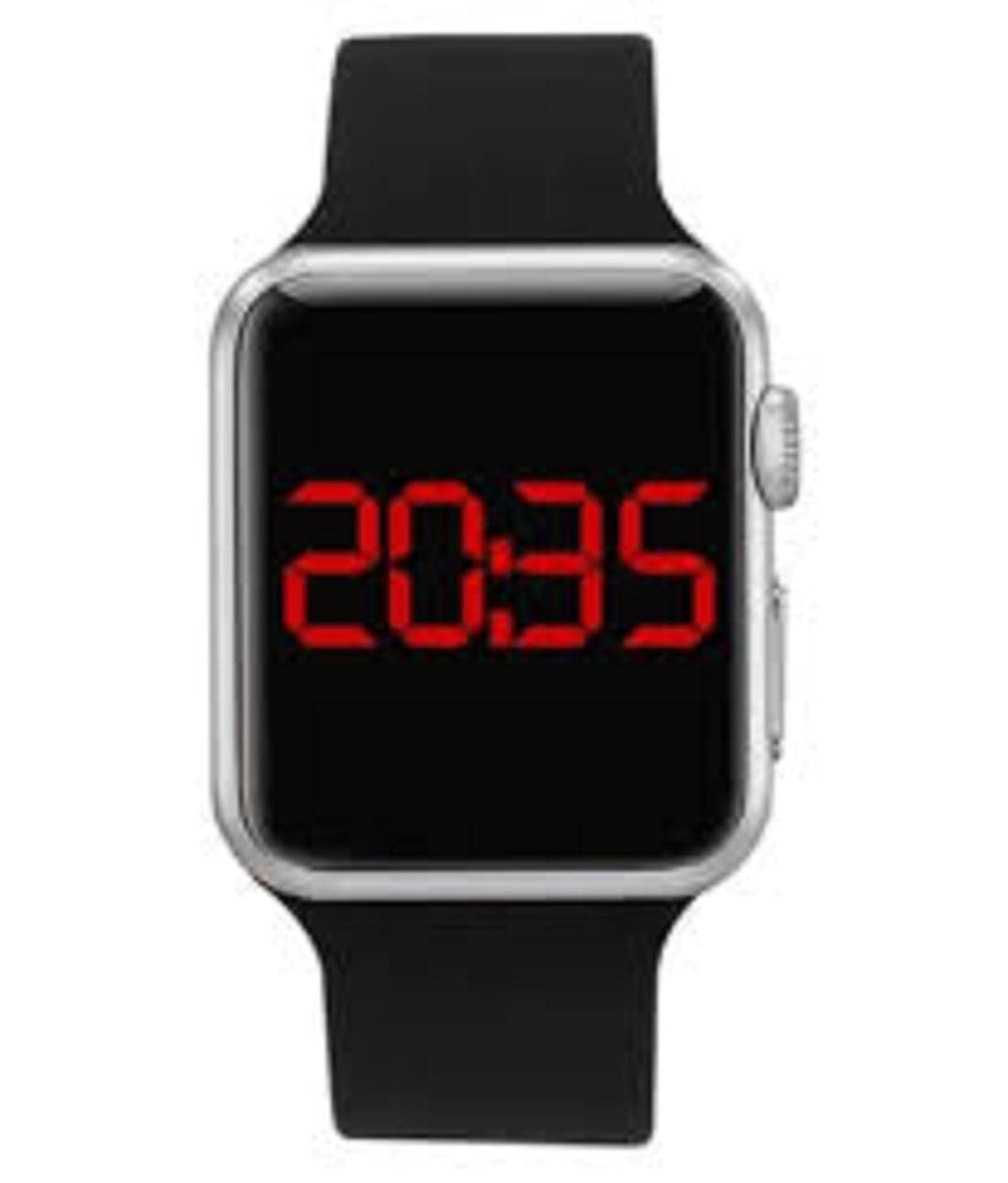 Savoir Metallic Silver Square LED Multi-Functional Automatic Sports Watch for Mens Kids Watch for Boys, Girls, Women- Watch for Men led Digital Digital Watch - for Men & Women (Black) (B09R7HYMKD) Amazon Price History, Amazon Price Tracker