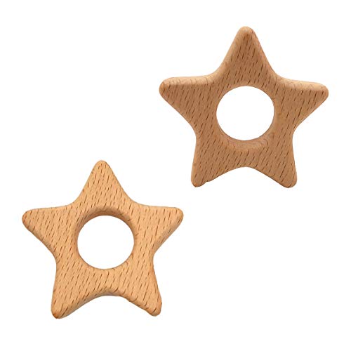 Image of Lovely Cartoon Wood Star Toys Pure Natural Animal Shape Beech Wooden Handmade Pattern DIY Jewelry Making Necklace Pendant (10pcs)