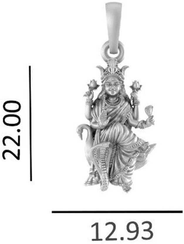 Pendentif argent sterling déesse Mansa Devi petit collier chaîne vénitienne_511