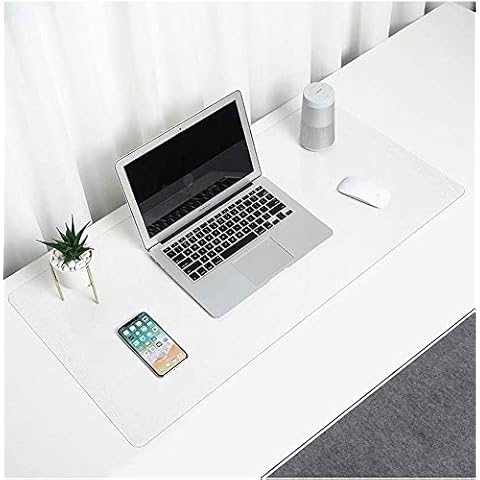 Clear Desk Pad, 60x120cm Non-Slip Textured Waterproof PVC Writing Mat, Dual Use Round Edges Table Protector for Office Home School Desks Cover
