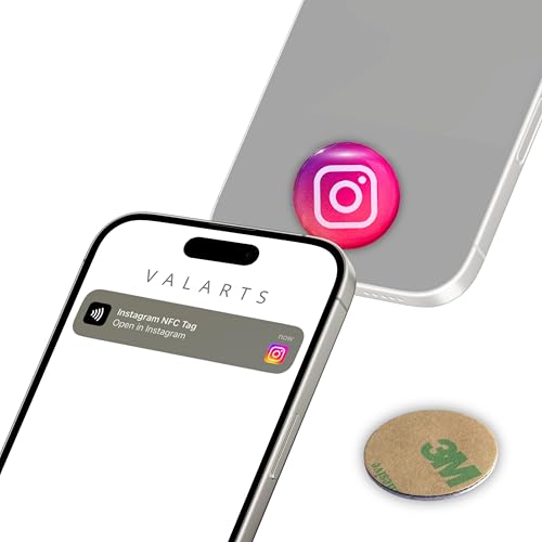 NFC Social Media Sticker for IG – VTAG.ID Tap to Share Your Profile, Followers & Links | No App Needed | iPhone & Android Compatible